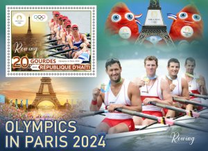 Olympic Games in Paris 2024 Rowing 2024 year, 6 sheets  perforated  NEW