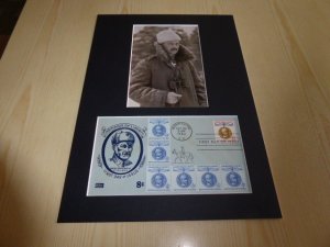 Mannerheim photograph and 1960 USA FDC mount matte size A4