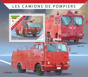 Togo 2019 MNH Fire Engines Stamps Trucks JASDF A-MB-3 Special Transport 1v S/S