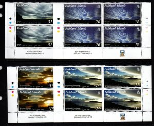 FALKLAND ISLANDS SG1334/7 2015 CLOUDS IN BLOCKS OF 4 MNH