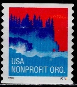 USA; 2003: Sc. # 3775: Used COIL dated 2003 Single Stamp