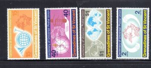 ST. VINCENT GRENADINES #25-28 1974 UPU MINT VF NH O.G