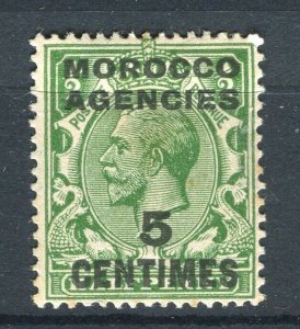 MOROCCO AGENCIES; 1917-20s early GV surcharged issue Mint hinged 5c.