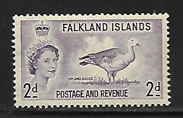 FALKLAND ISLANDS   124  MNH   UPLAND GOOSE