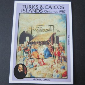 Turks & Caicos Islands 1987 Sc 723 Christmas Religion set MNH