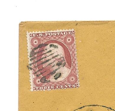 U.S. #26 (26a?) on Camanche,Iowa Cover.