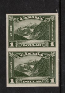 Canada #177a Very Fine Never Hinged Imperf Pair **With Certificate**