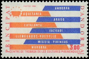 Andorra French Administration #327, Complete Set, 1984, Never Hinged