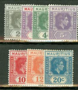 Mauritius 211-7 mint CV $10.40