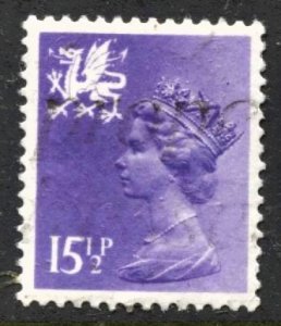 STAMP STATION PERTH Wales #WMH27 QEII Definitive Used 1971-1993