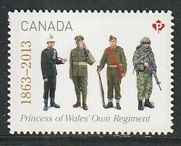 2013 Canada Sc 2635i - MNH VF - 1 single - The Princess of Wales' Own Re...