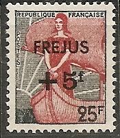 FRANCE B336 MNH 1959 FREJUS FLOOD VICTIMS