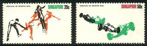 HALF-CAT BRITISH SALE: SINGAPORE #122-25 Mint NH