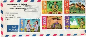 Fujeira 1971 Mi 679-83 FDC 4 REGISTERED