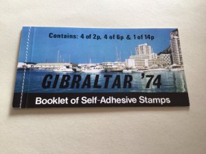 Gibraltar Post Boxes mint self adhesive booklet A13241