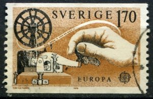 Sweden Sc#1279 Used, 1.70k ocher & blk, Europa (C.E.P.T.) 1979 - History of t...