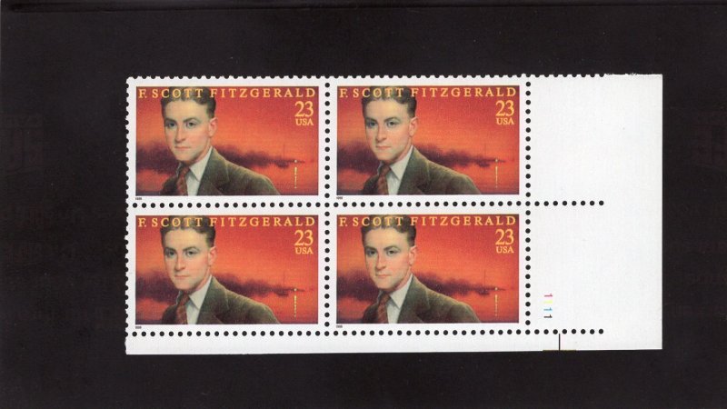 3104 F. Scott Fitzgerald, MNH LR-PB/4 (#1111)