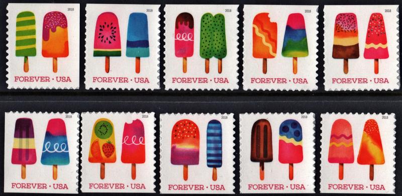 SC#5285-94 (50¢) Frozen Treats Singles (2018) SA