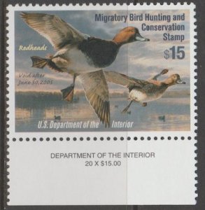 U.S. Scott Scott #RW71 Duck Stamp - Mint NH Single