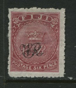 Fiji 1876 6d unused no gum