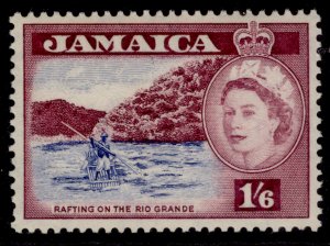 JAMAICA QEII SG169, 1s 6d ultramarine & reddish purple, NH MINT.