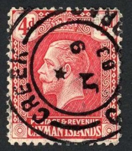 Cayman Is SG62 4d red/yellow with CREEK Postmark (looks Cancelled to favour) 