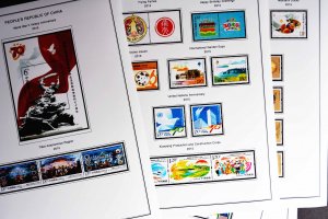 COLOR PRINTED CHINA P.R.C. 2011-2020 STAMP ALBUM  PAGES (144 illustrated pages)