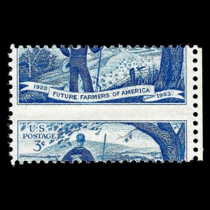 WCstamps: U.S. Scott #1024 / 3c Future Farmers EFO, VF, Mint OGnh