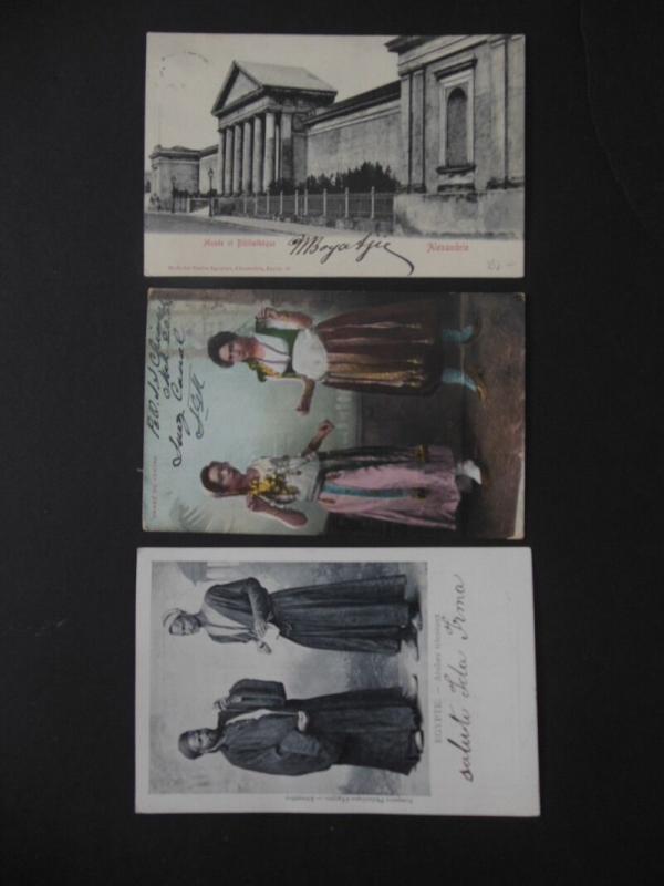 EGYPT : Scarce group of 12 Early Picture Post Cards. Many unusual