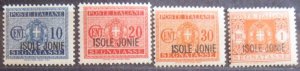 Italy Ionian Isl. #NJ1-NJ4 MNH Set- SCV=$13.00