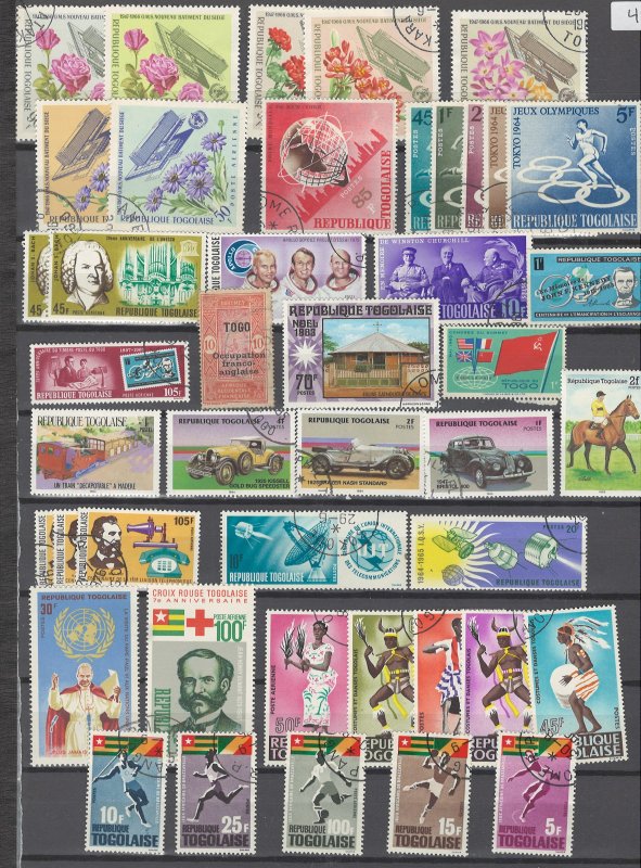 COLLECTION LOT # 01 FRENCH COLONIES IN AFRICA 190 STAMPS 4 SCAN