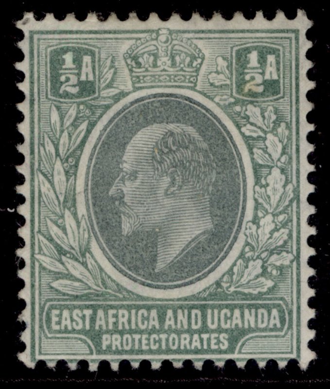 EAST AFRICA and UGANDA EDVII SG17, ½a grey-green, M MINT.