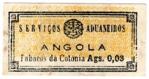 (I.B) Portugal Colonial Revenue : Angola Cigarette Duty 3a