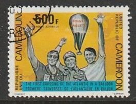 1979 Cameroun - Sc C286 - used VF - 1 single -1st transatlantic balloon crossing