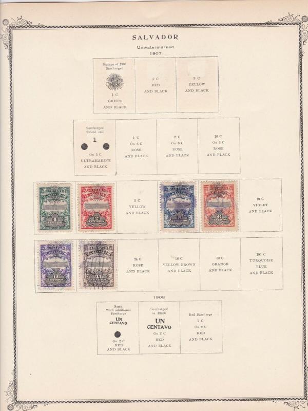 salvador stamps page ref 17175