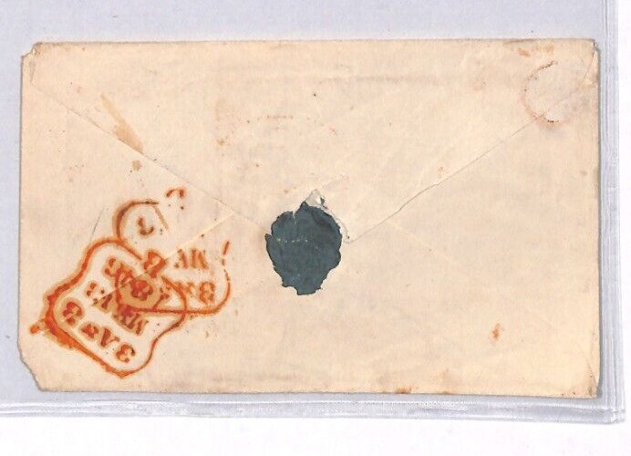 GB IRELAND QV Cover *CLONMEL* CDS Note CODE *E* WITHIN ARCS 1846 {samwells}YB2