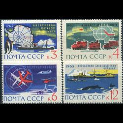 RUSSIA 1963 - Scott# 2779-82 Antarctic Set of 4 NH