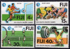 ZAYIX Fiji 405-408 MNH South Pacific Games Sports Soccer Rugby 051023SM21M