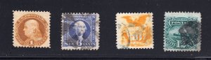 Scott #112/117 1c - 12c 1869 Issues USED - FAULTS