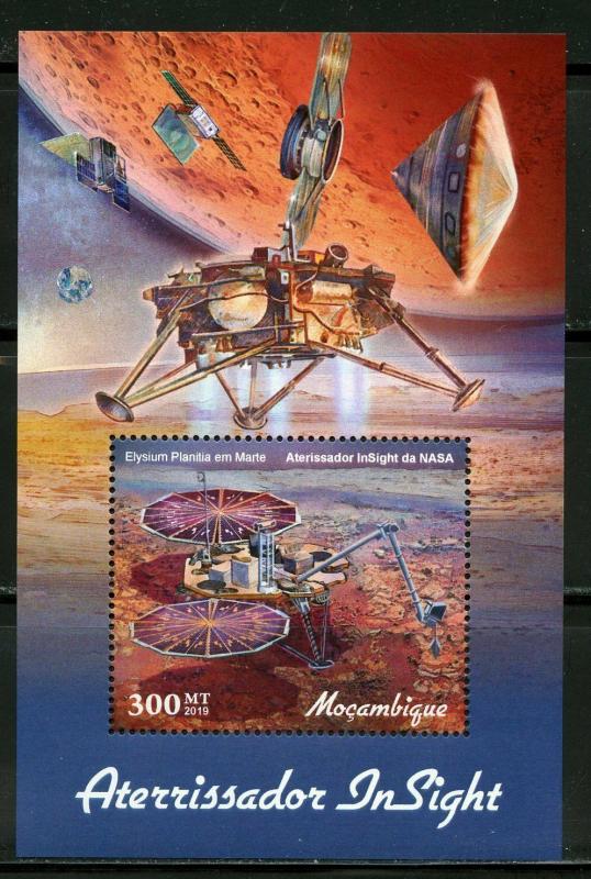 MOZAMBIQUE 2019 MARS INSIGHT LANDER  SOUVENIR SHEET MINT NEVER HINGED