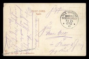 Germany WWI Navy SMS Goeben MSP14 Turkey Feldpost Card G70475