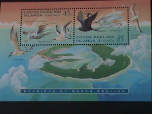 COCOS ISLANDS-SEABIRDS OF NORTH KEELINGS -AUSTRALIA-MNH:S/S-VERY FINE LAST ONE