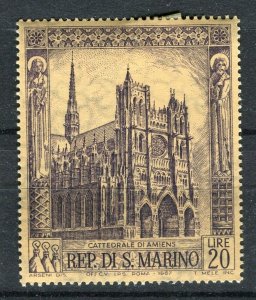 SAN MARINO; 1968 early Gothic Cathedrals issue fine Mint hinged value
