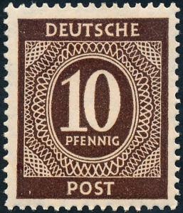 Germany 1946 10pf Brown SG906 MH