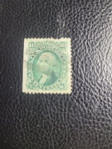 US SC# 68, used, perf pull at top, giant margins