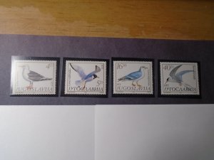 Yugoslavia  #  1687-90  MNH  Birds