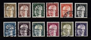 GERMANY - BERLIN #9N284-9N301 - Used - 12 Different - SCV $8.55