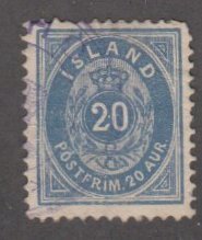 Iceland # 28. Numeral Stamp,  Used, 1/3 Cat.