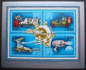 1974 Hungary 2952-2955/B106 Apollo 15 5,50 €