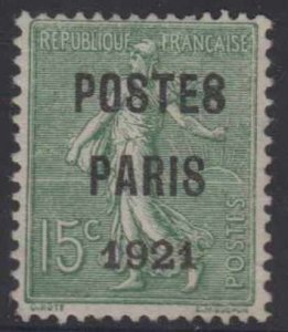 FRANCE 1920-22 PRECANCELLED Sc Unlisted Maury #29c 8 VARIETY UNUSED F,VF €650+ 